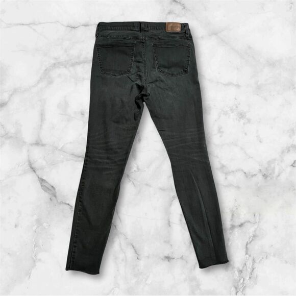 Madewell Black 9" High Riser Skinny Distressed Jeans Women’s Size 29 - Picture 2 of 7